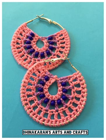Pink Hues Crochet Hoops