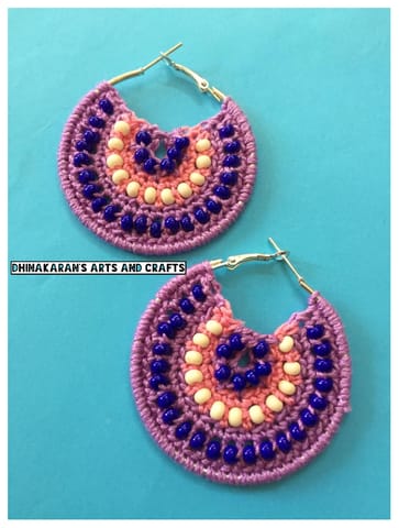 Purple Hues Crochet Hoops