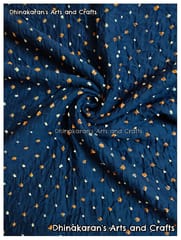 DESI BLUE Bandhani Fabric