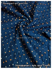 DESI BLUE Bandhani Fabric