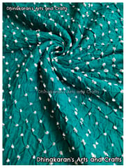 TURQUOISE Bandhani Fabric