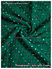 SPICY GREEN Bandhani Fabric