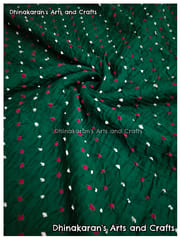 SPICY GREEN Bandhani Fabric