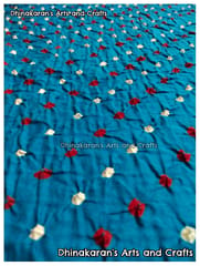 SKY BLUE Bandhani Fabric