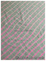Grey Lehariya Fabric