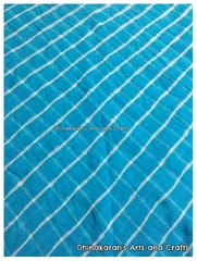 Sky Blue Lehariya Fabric