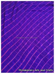 Purple Lehariya Fabric