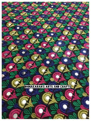 Cheerful Flowers Kutchwork Fabric