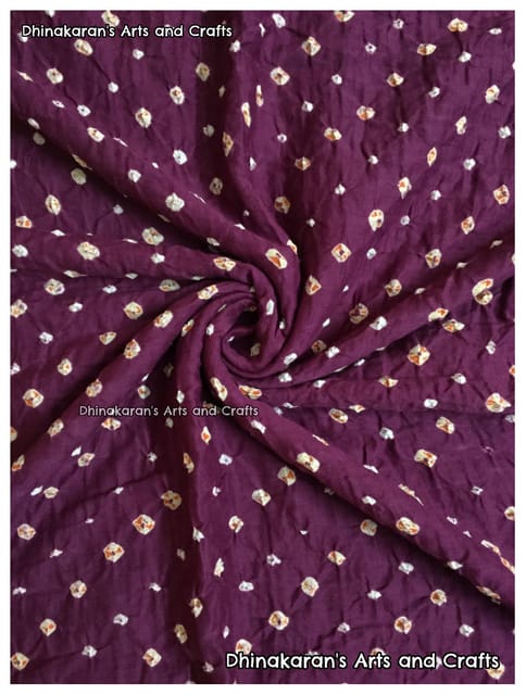 GRAPE LOVE Bandhani Fabric