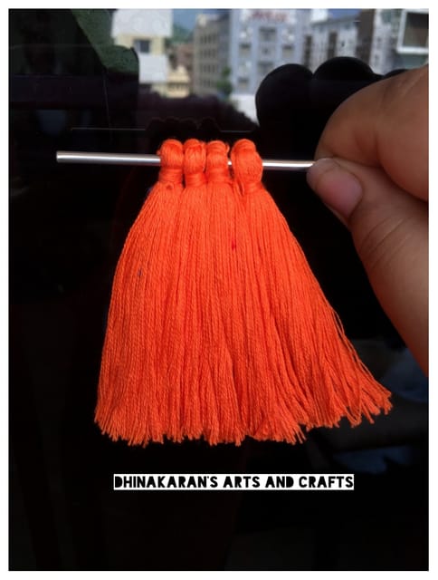 Orange Thread Tassels