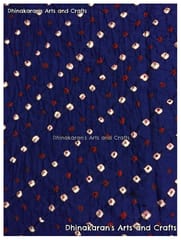 HOT BLUE Bandhani Fabric