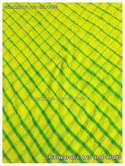Yellow Georgette Lehariya Fabric