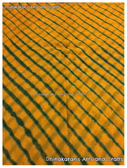 Haldi Yellow Lehariya Fabric