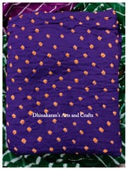 Violet Bandhani Fabric