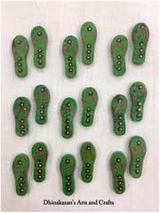 Green Slipper Buttons
