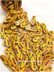 Yellow Slipper Buttons