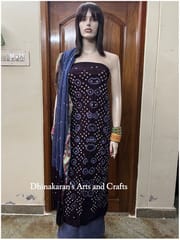 Simple Bandhani Dress Material