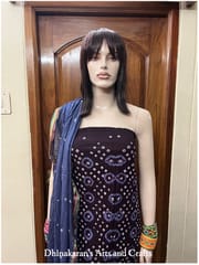 Simple Bandhani Dress Material