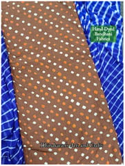 CHOCO BROWN Bandhani Fabric