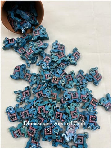 Blue Elephant Buttons