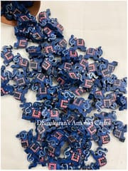 Dark Blue Elephant Buttons