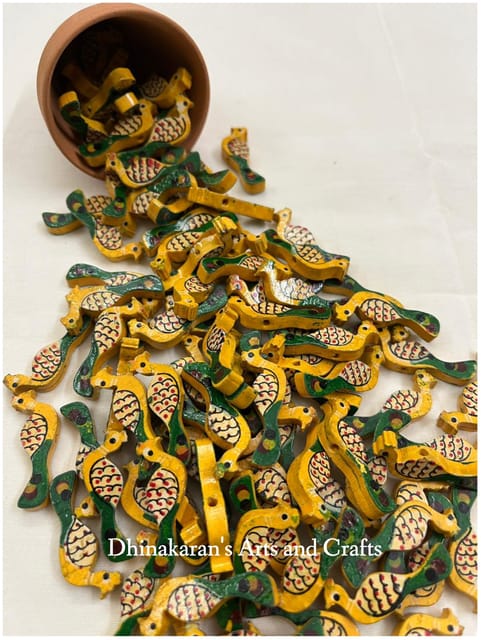 Yellow Peacock Buttons