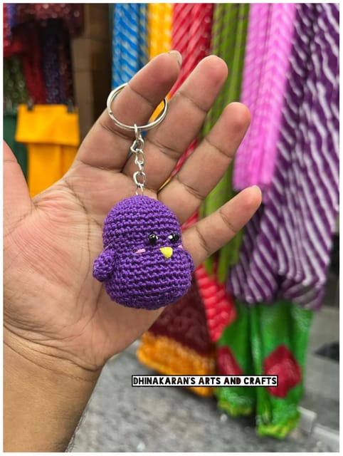 Love Bird Crochet Keychain
