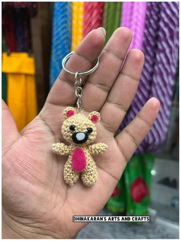 Bear Crochet Keychain