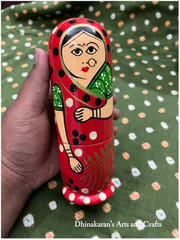 Indian Naari Nesting Doll - MULTICOLOR