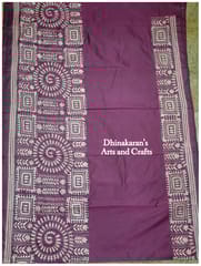 Warli Theme Kanthawork Saree