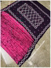 Cotton Kutchwork Saree
