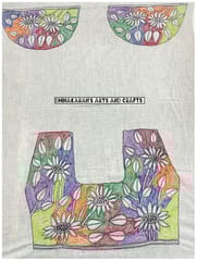 Sunflower Kanthawork Blouse Piece