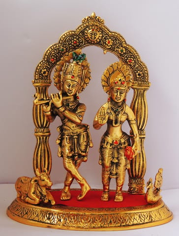 Showpiece Radha Krishna Statue - 10.5*6.5*12.5 inch (AS292 G)