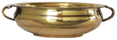 Brass Urli Diameter 8 Inch (F594 C) - 8*8*2.5 inch (F594 C)