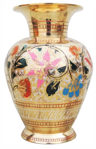 Brass Home & Garden Decorative Flower Pot, Vase - 5*6.7*7 inch (F332)
