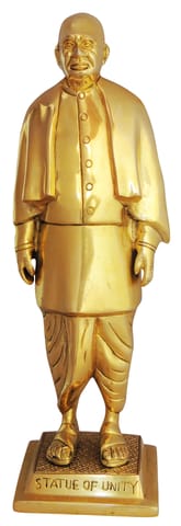 Brass Showpiece Statue Of Unity - 4*4*14 inch (BS1023 E)