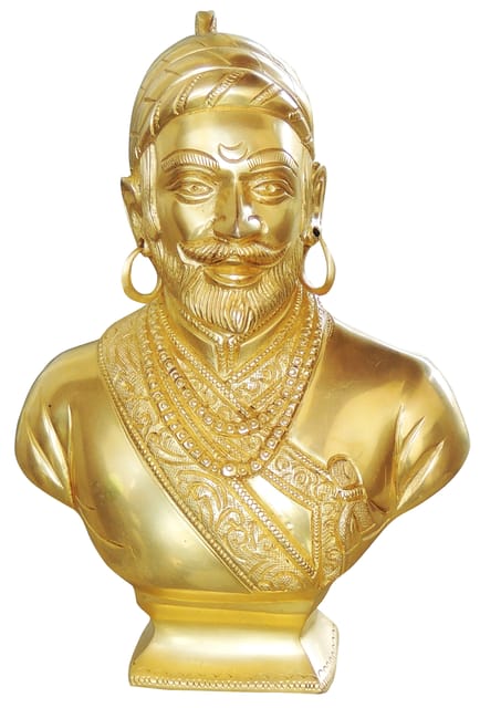 Brass Showpiece Chhatrapati Shivaji - 6*2.5*9 inch (BS1024 C)