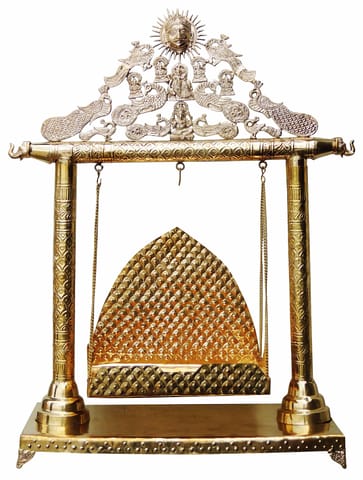 Brass Laddu Gopal Jhula For God Idol - 30.5*11.5*39.5 inch (AS227 H)