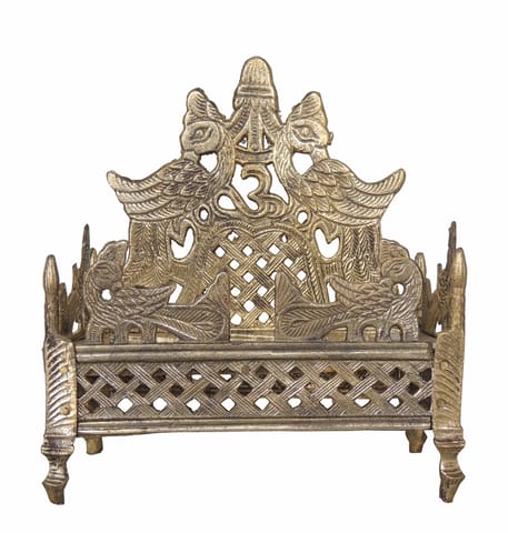 Brass Singhasan For God Idol   (MOQ- 2 Pcs.) - 4.6*3.7*6.5 inch (Z110 C)