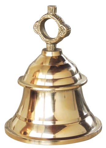 Brass Hanging Temple Pooja Bell, Ghanta - 5*5*7 Inch (Z223 D)