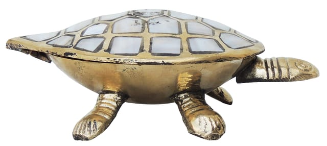 Brass Showpiece Tortoise (Kachua) Statue - 6*4*2 inch (AN002 C)