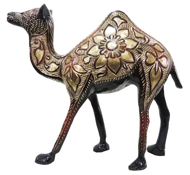 Brass Showpiece Camel Statue - 8*2.5*7 inch (AN142 D)