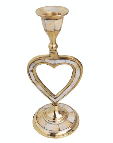Brass Table Sun Candle Stand - 3*3*7 inch (Z501 D) (MOQ - 2 pcs)