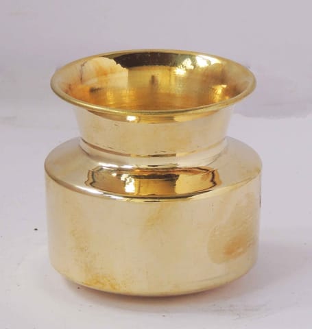Brass Lota, 220 ML (MOQ : 6 Pc.)  - 3*3*2.8 inch (Z317 C)