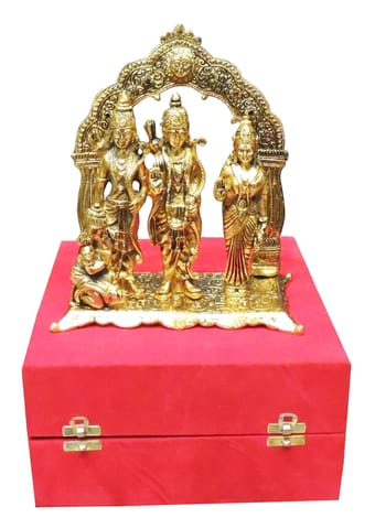 Showpiece Ram Darbar Statue with  Red Velvet Box  - 8.6*5*9.5 inch (AS229 G)
