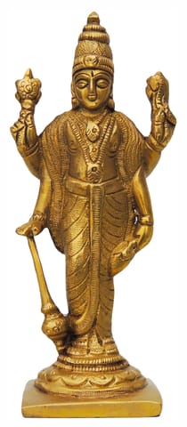 Brass Showpiece Vishnu Ji Statue - 1.6*1.3*4.3 Inch (BS388 B)