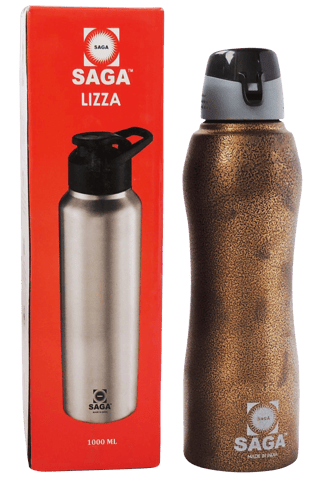 Slipper Lid Bottle 1000 ml Brown Colour - 3.2*3.2*11 inch (S048 B)