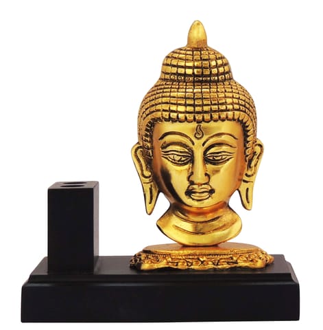 Showpiece Pan Holder With Buddha Statue- 6*3.2*6.5 inch (AS309 G)