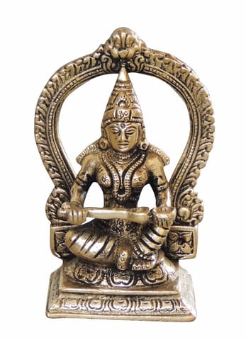 Brass Showpiece Saraswati Ji Statue - 3*2*5.2 Inch (BS1087 C)