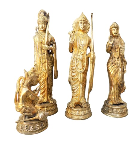 Brass Showpiece Ramdarbar Statue - 10.5*6.5*12.4 Inch (BS559 B)